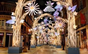 Christmas lights in calle Larios