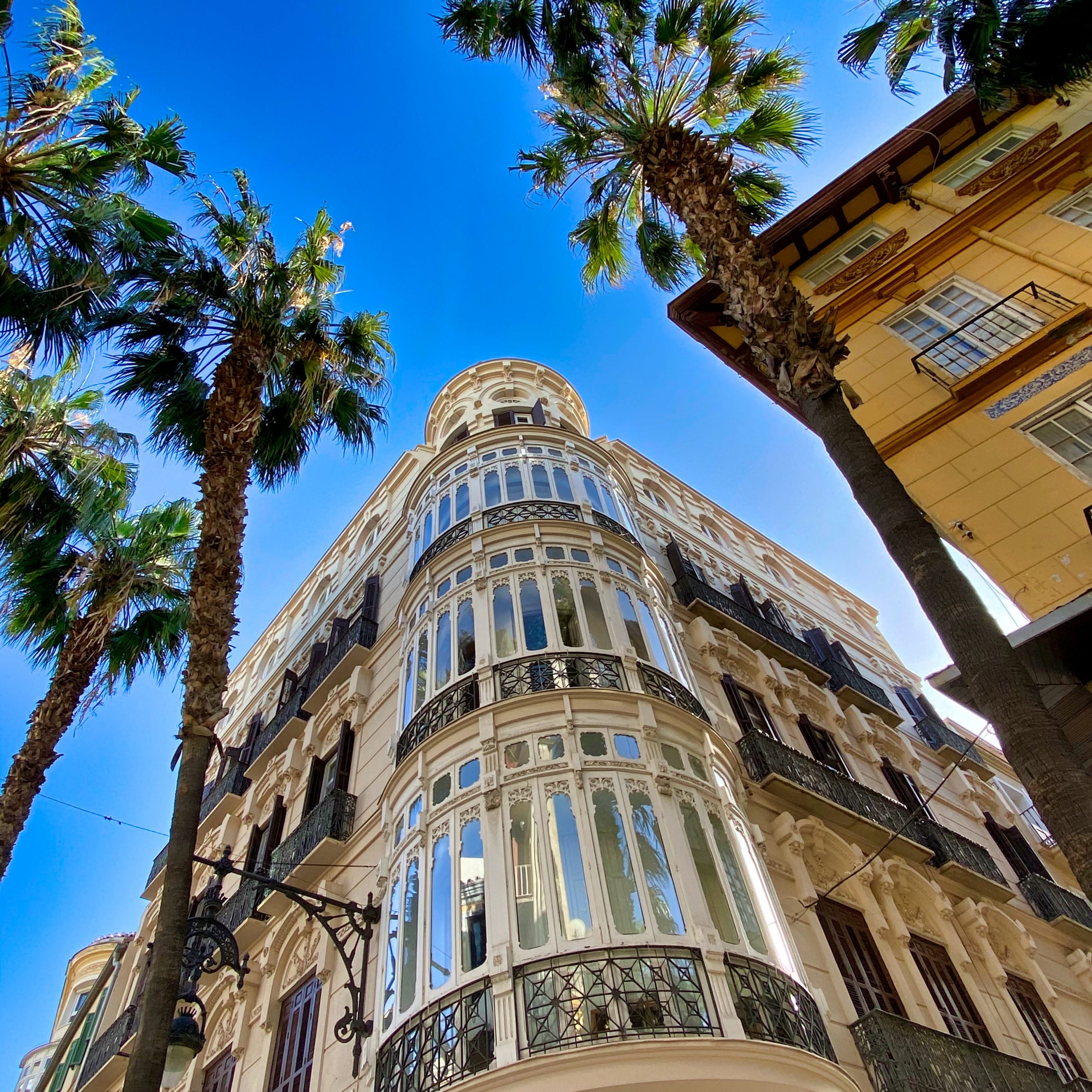Malaga schöner blauer Himmel