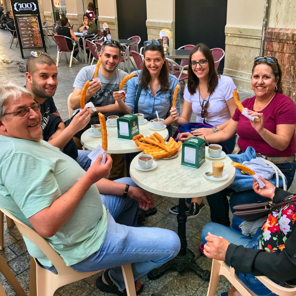 Chocolate and Churros in our Walk & Taste Tour in Malaga