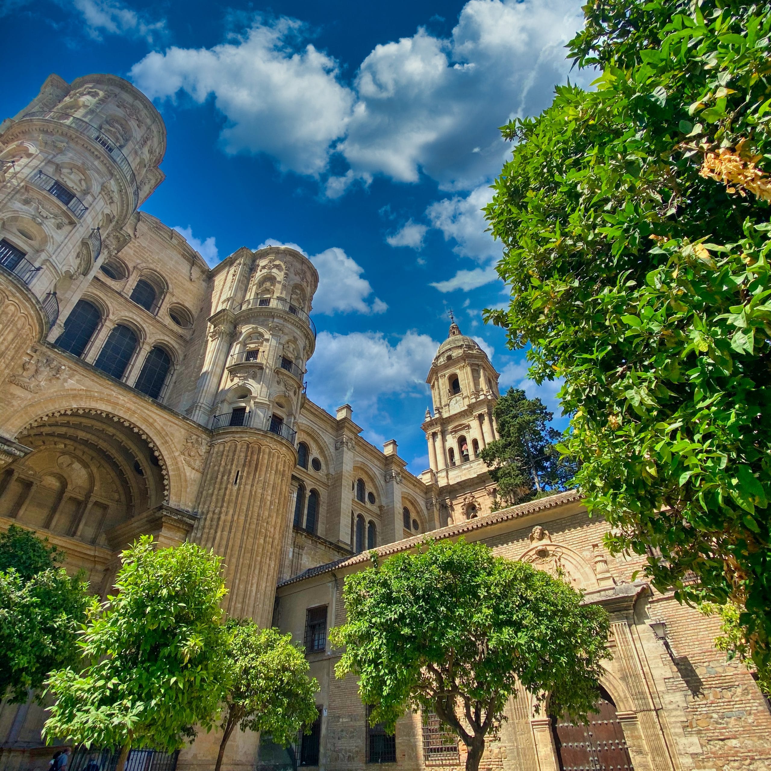 Exterior cathedral of Malaga