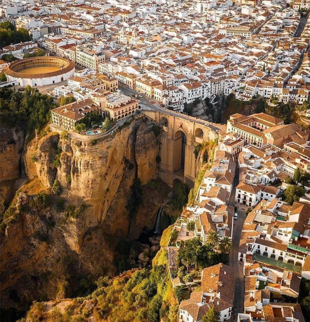 Aerial view of the Ronda Gorge